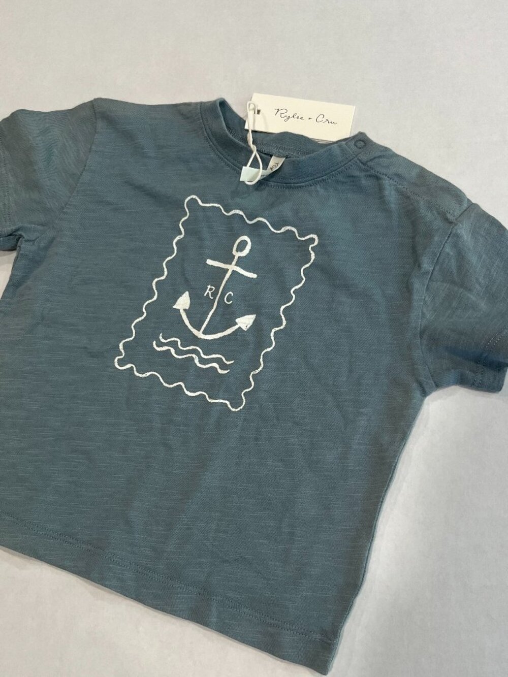 Boy - 6-12M & 12-18M - NWT Rylee + Cru Relaxed Anchor Tee